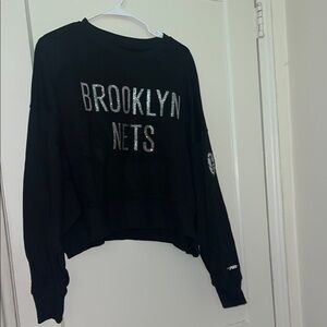 NWT Brooklyn Nets Black Sweatshirt size M
